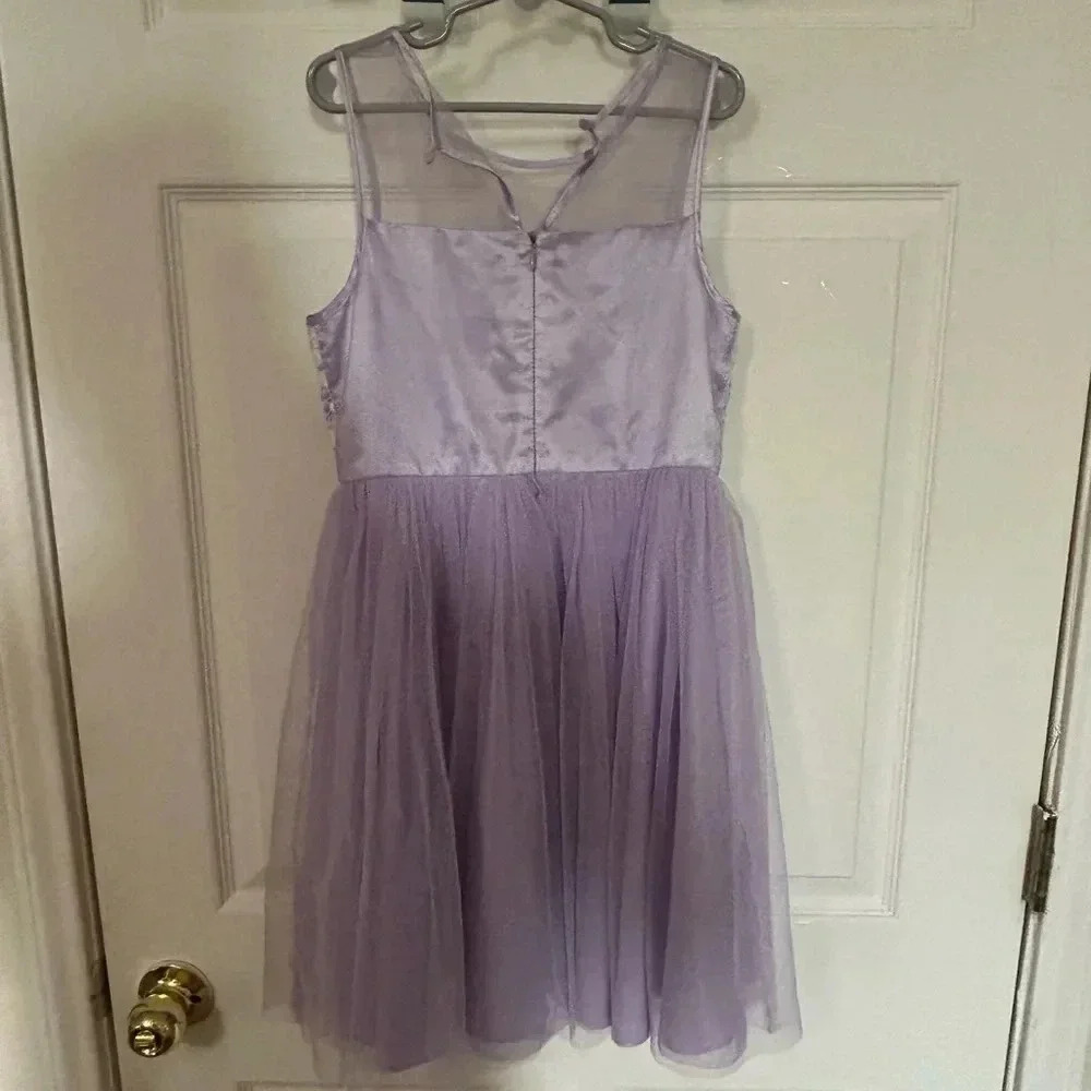 Emily west Lavender dress with a floral lace bodice and tulle skirt - Picture 3 of 8